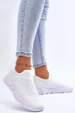 Trampki Damskie Slip-On|Trampki Damskie Big Star></noscript>Big Star Shoes Damskie Sportowe Buty Slip-on Big Star DD274460 Białe