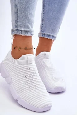 Trampki Damskie Slip-On|Trampki Damskie Big Star></noscript>Big Star Shoes Damskie Sportowe Buty Slip-on Big Star DD274460 Białe