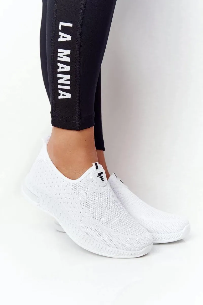 Trampki Damskie Slip-On>Boto Damskie Sportowe Buty Slip-on Białe Be Stretchy