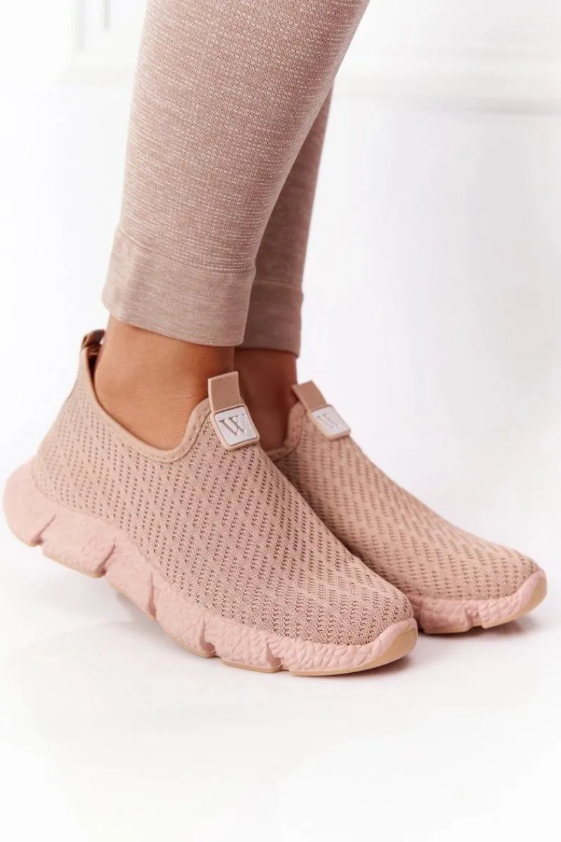 Outlet Damskie Sportowe Buty Slip-on Beżowe Marathon Damskie Trampki Damskie Slip-On