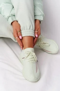 Discount Damskie Sportowe Buty Sneakersy Jasnozielone Amazing Damskie Buty Sportowe Na Platformie