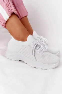 New Boto Damskie Sportowe Buty Sneakersy Białe Ruler