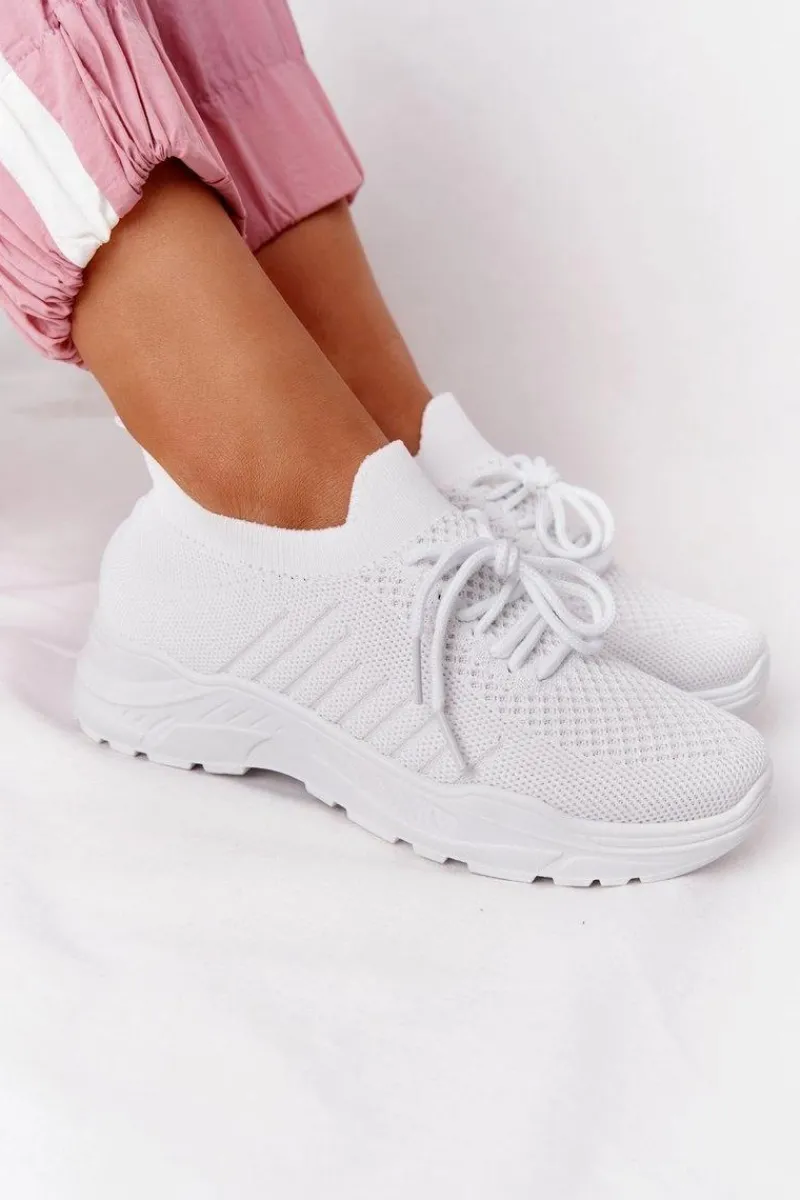 New Boto Damskie Sportowe Buty Sneakersy Białe Ruler