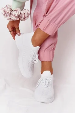 New Boto Damskie Sportowe Buty Sneakersy Białe Ruler