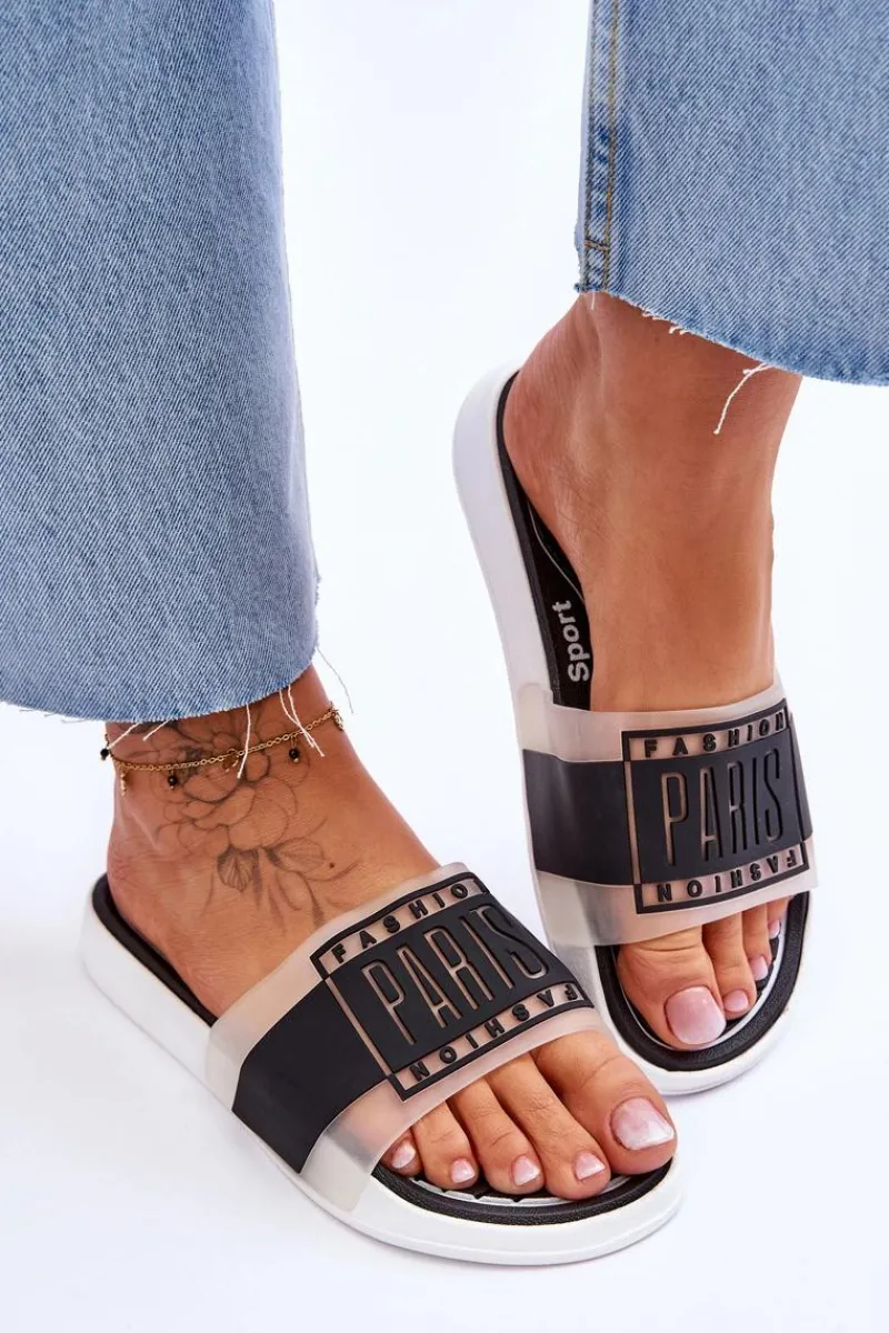 Klapki Sportowe|Klapki Damskie Klasyczne>Boto Damskie Sportowe Klapki Czarne Sunrise