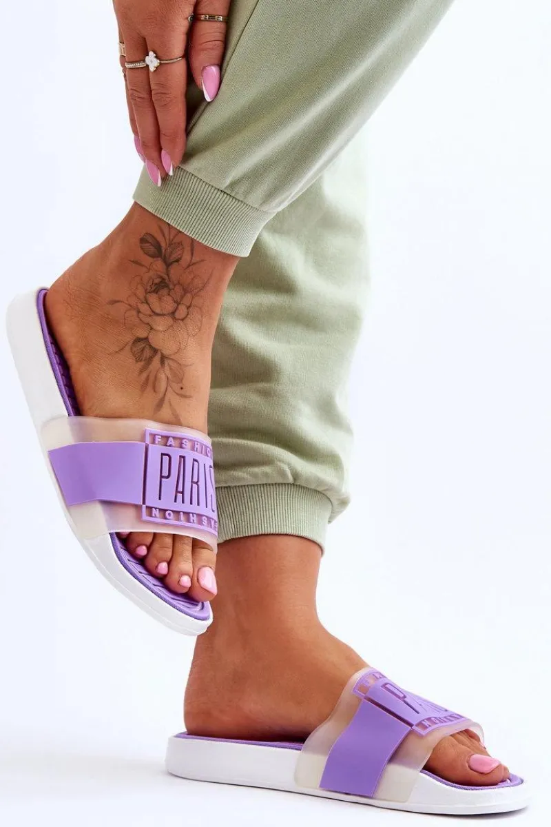 New Damskie Sportowe Klapki Fioletowe Sunrise Damskie Klapki Sportowe|Klapki Damskie Klasyczne
