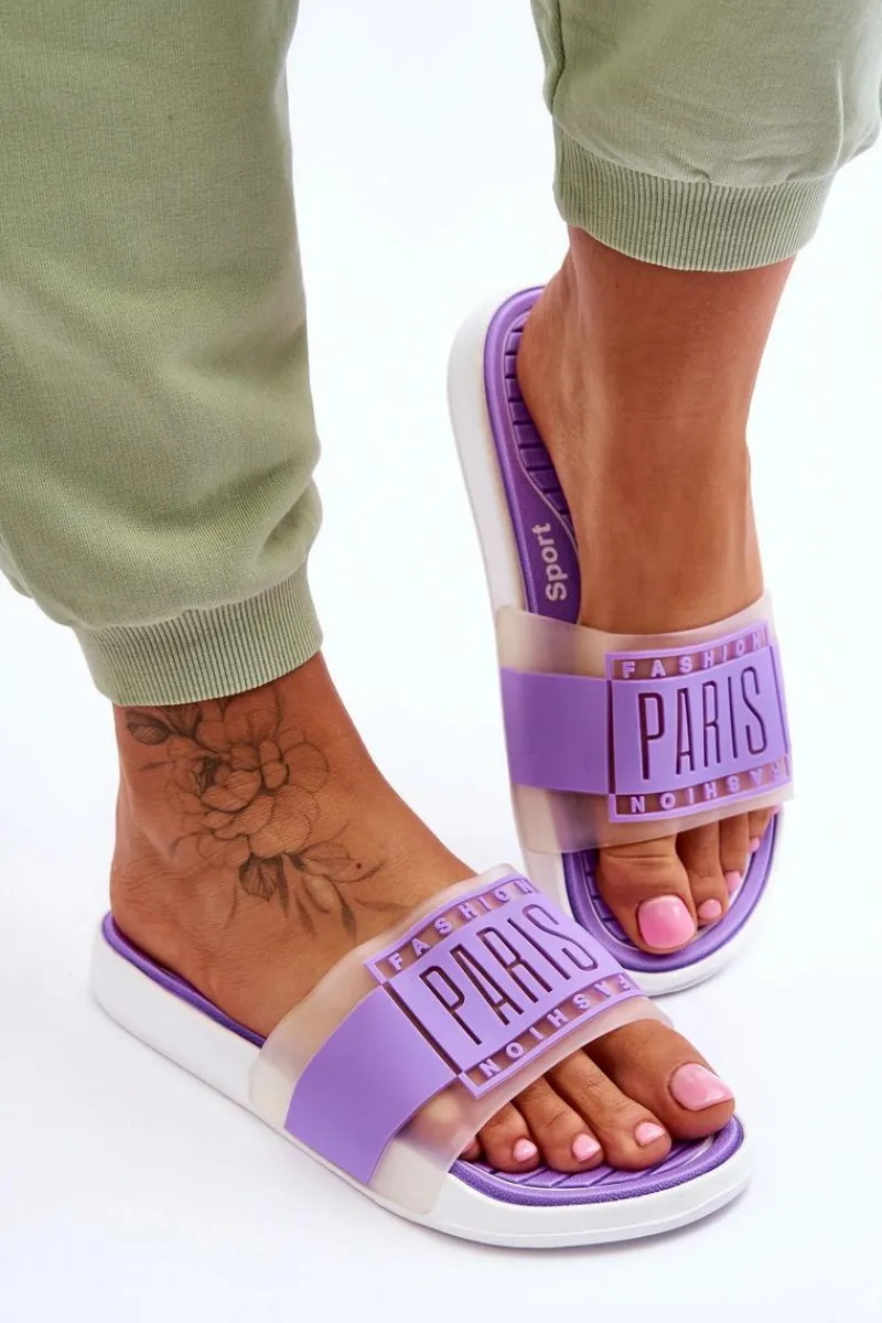 New Damskie Sportowe Klapki Fioletowe Sunrise Damskie Klapki Sportowe|Klapki Damskie Klasyczne