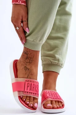 Clearance Boto Damskie Sportowe Klapki Neonowo Różowe Sunrise