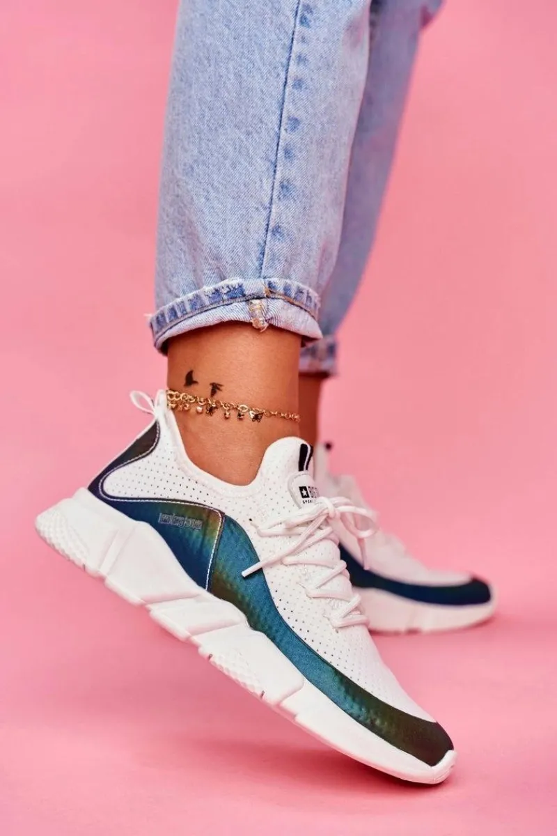 Sale Big Star Shoes Damskie Sportowe Obuwie Big Star Białe FF274A052