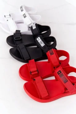 Damskie Sportowe Sandały Big Star HH274A024 Czarne Damskie Sandały Big Star|Sandały Płaskie