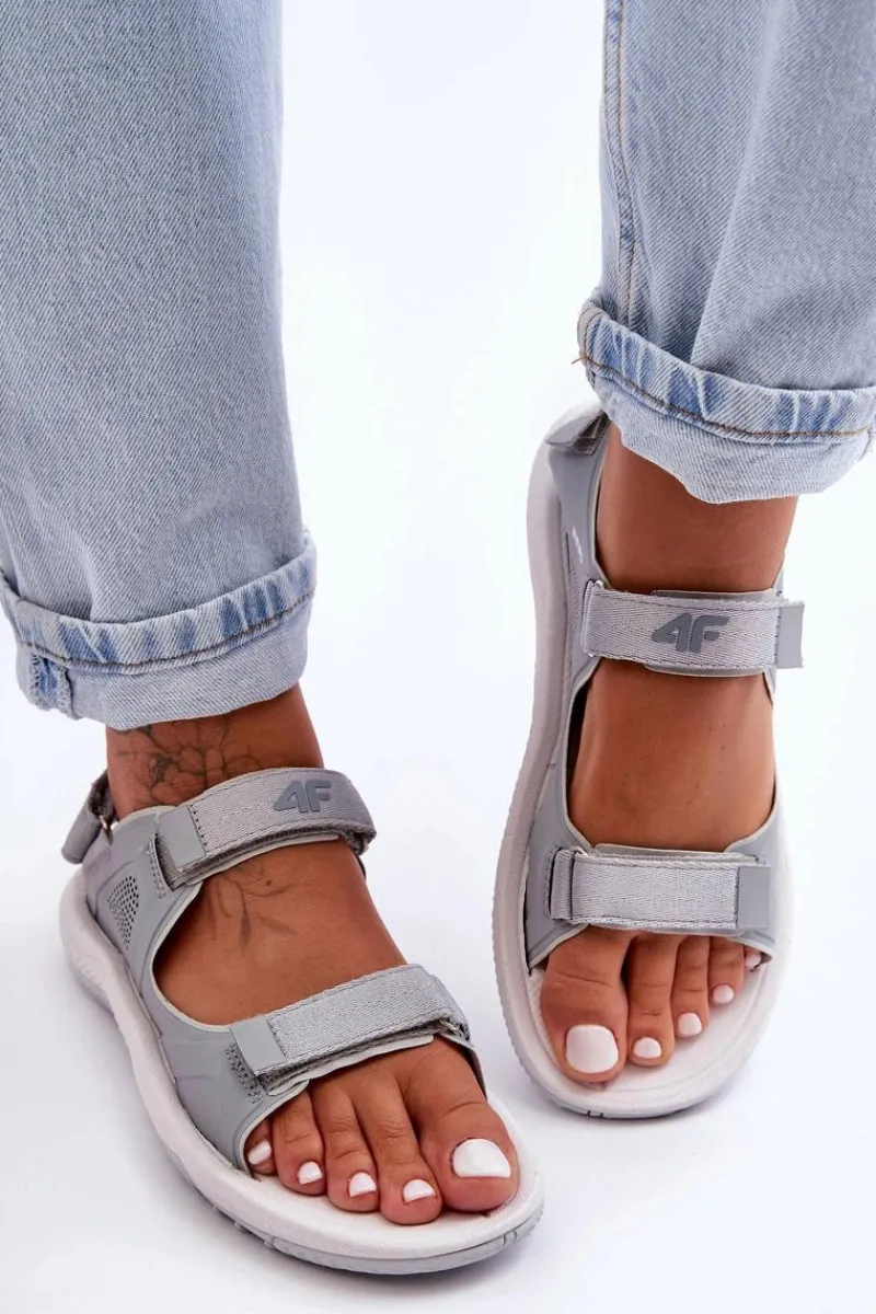 Best 4F Damskie Sportowe Sandały SS23FSANF016-27S Szare