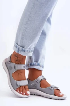 Best 4F Damskie Sportowe Sandały SS23FSANF016-27S Szare