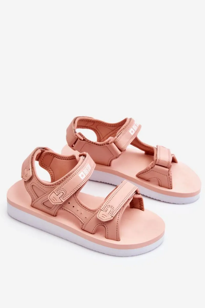 Online Big Star Shoes Damskie Sportowe Sandały Na Platformie Big Star LL274788 Różowe Różowy