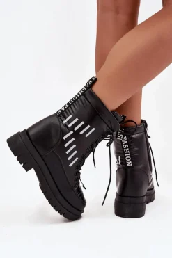 Discount Damskie Sznurowane Botki Śniegowce Vinceza 23-34586 Czarne Damskie Śniegowce Damskie|Damskie Trapery
