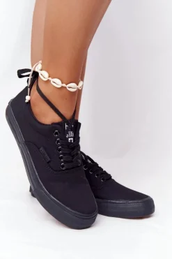 Best Damskie Tenisówki BIG STAR FF274164 Czarne Damskie Trampki Damskie Big Star|Trampki Damskie Niskie