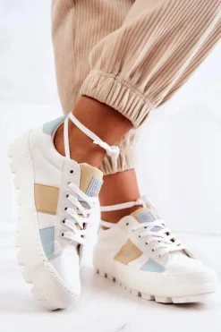 Best Big Star Shoes Damskie Tenisówki BIG STAR JJ274480 Białe