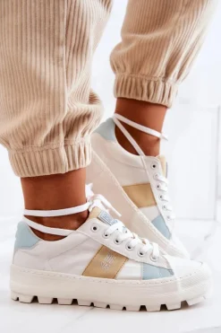 Best Big Star Shoes Damskie Tenisówki BIG STAR JJ274480 Białe