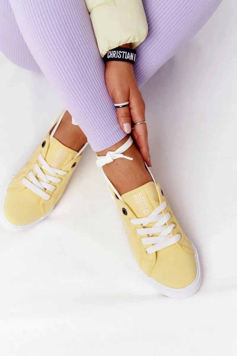 Hot Big Star Shoes Damskie Tenisówki BIG STAR HH274062 Żółte