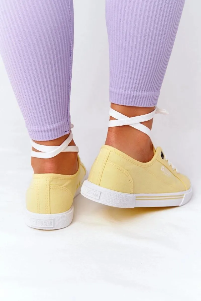 Hot Big Star Shoes Damskie Tenisówki BIG STAR HH274062 Żółte