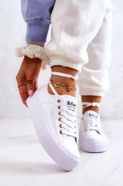 Lee Cooper Damskie Tenisówki LCW-22-31-0890L Białe