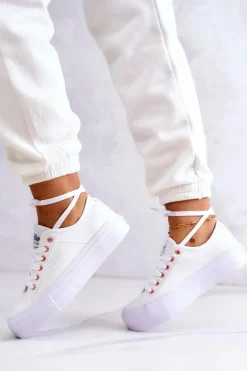 Lee Cooper Damskie Tenisówki LCW-22-31-0890L Białe