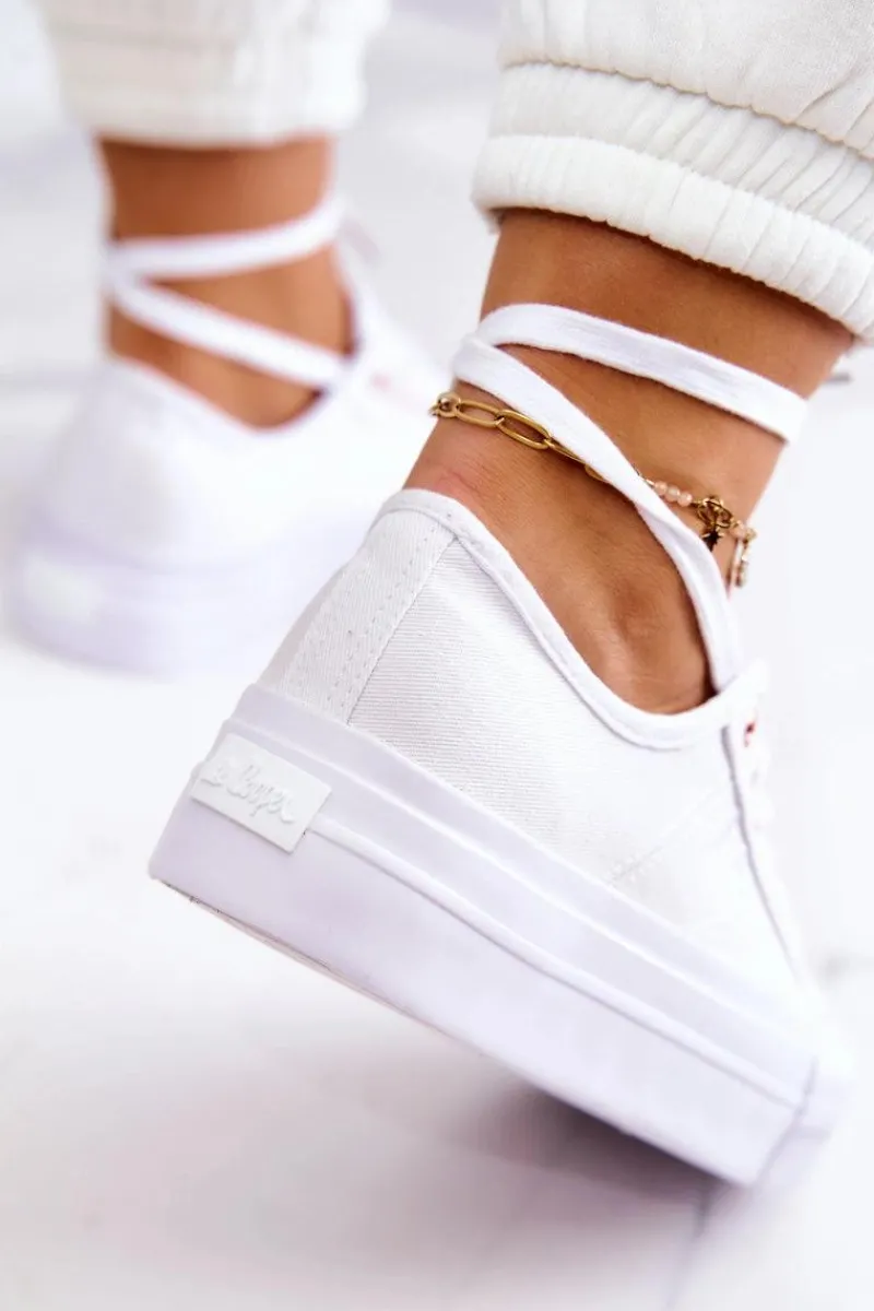 Lee Cooper Damskie Tenisówki LCW-22-31-0890L Białe