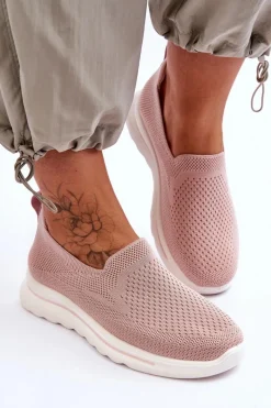 Hot Damskie Tenisówki Materiałowe Wsuwane Różowe Adiora Damskie Trampki Damskie Slip-On|Trampki Damskie Niskie