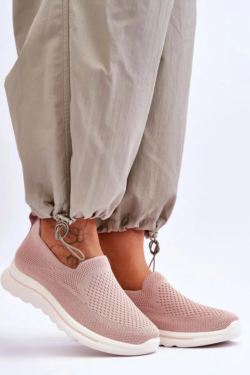 Hot Damskie Tenisówki Materiałowe Wsuwane Różowe Adiora Damskie Trampki Damskie Slip-On|Trampki Damskie Niskie