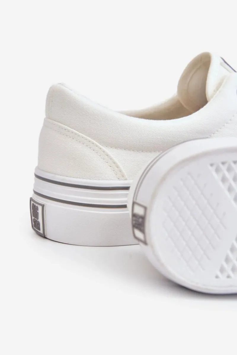 Best Big Star Shoes Damskie Tenisówki Na Platformie Big Star LL274228 Białe