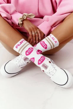 Trampki Damskie Niskie>Cross Jeans Damskie Tenisówki Na Platformie FF2R4001C Białe