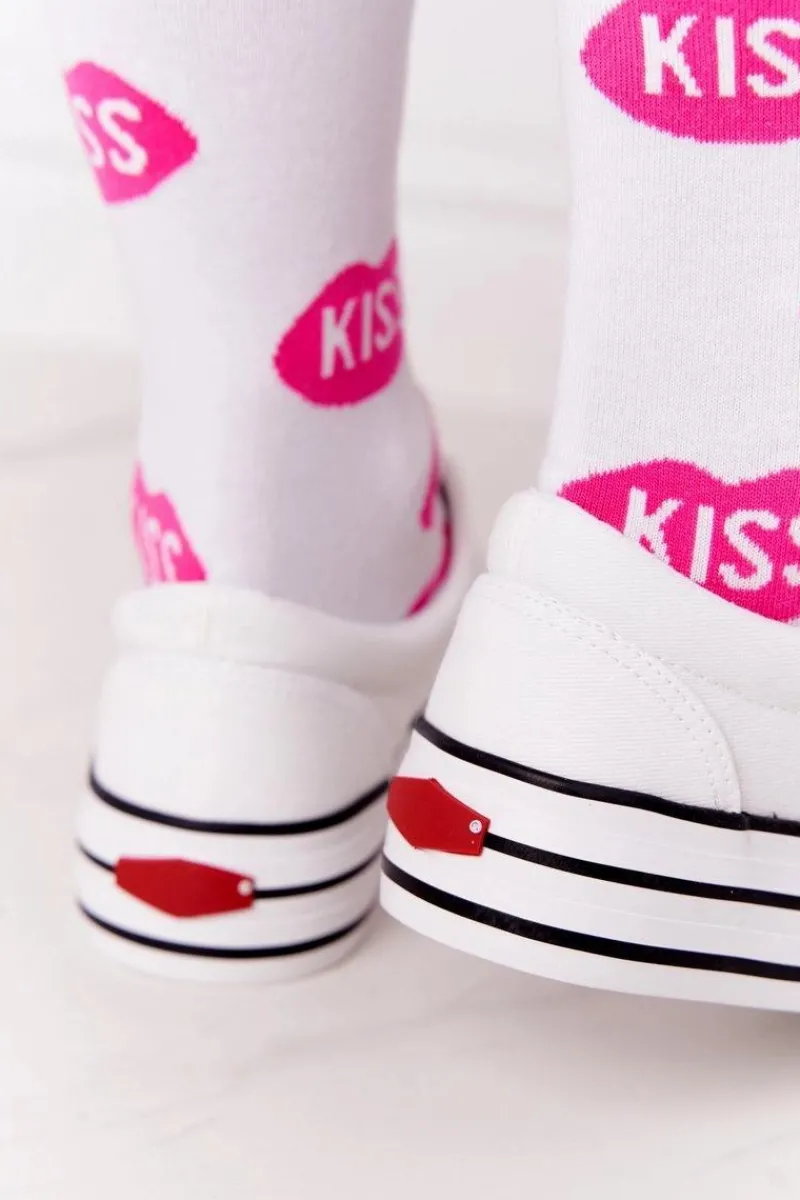 Trampki Damskie Niskie>Cross Jeans Damskie Tenisówki Na Platformie FF2R4001C Białe