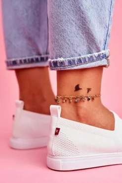 Trampki Damskie Slip-On|Trampki Damskie Big Star></noscript>Big Star Shoes Damskie Tenisówki Slip-on Białe Big Star FF274A608