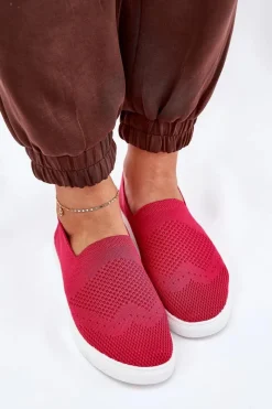 Discount Damskie Tenisówki Slip-on Big Star FF274A605 Fuksja Damskie Trampki Damskie Slip-On|Trampki Damskie Big Star