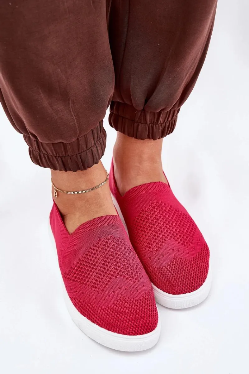 Discount Damskie Tenisówki Slip-on Big Star FF274A605 Fuksja Damskie Trampki Damskie Slip-On|Trampki Damskie Big Star