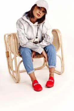 Trampki Damskie Slip-On|Trampki Damskie Big Star>Big Star Shoes Damskie Tenisówki Slip-on Big Star FF274220 Czerwone