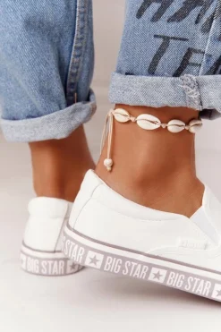 Trampki Damskie Slip-On|Trampki Damskie Big Star></noscript>Big Star Shoes Damskie Tenisówki Slip-on Big Star HH274007 Białe