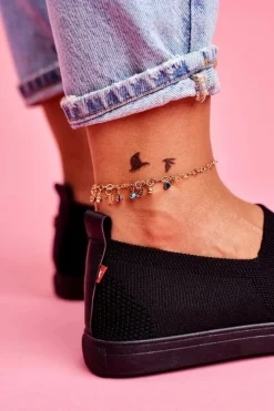 Best Big Star Shoes Damskie Tenisówki Slip-on Czarne Big Star FF274A609