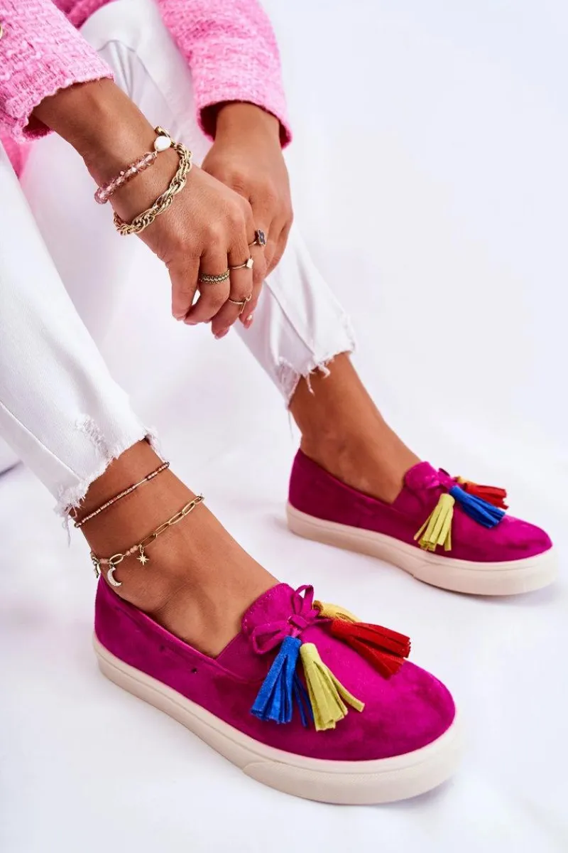 Trampki Damskie Slip-On>Boto Damskie Tenisówki Trampki Slip-On Fuksja Venira