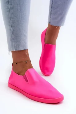 Trampki Damskie Slip-On|Trampki Damskie Niskie>Boto Damskie Tenisówki Trampki Slip-On Fuksja Lovinia Różowy