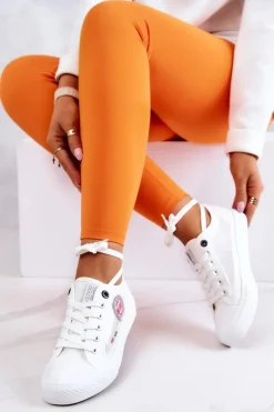 Trampki Damskie Big Star|Trampki Damskie Niskie>Big Star Shoes Damskie Tenisówki Trampki BIG STAR JJ274A253 Białe