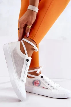 Trampki Damskie Big Star|Trampki Damskie Niskie></noscript>Big Star Shoes Damskie Tenisówki Trampki BIG STAR JJ274A253 Białe