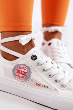 Trampki Damskie Big Star|Trampki Damskie Niskie></noscript>Big Star Shoes Damskie Tenisówki Trampki BIG STAR JJ274A253 Białe