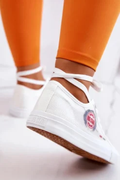 Trampki Damskie Big Star|Trampki Damskie Niskie></noscript>Big Star Shoes Damskie Tenisówki Trampki BIG STAR JJ274A253 Białe