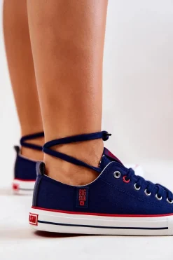 Online Big Star Shoes Damskie Trampki BIG STAR JJ274121 Granatowe