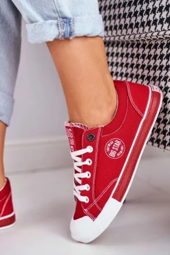 Trampki Damskie Big Star|Trampki Damskie Niskie></noscript>Big Star Shoes Damskie Trampki Big Star Czerwone FF274226