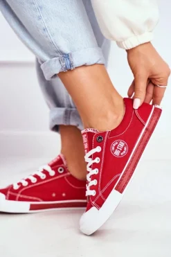 Trampki Damskie Big Star|Trampki Damskie Niskie></noscript>Big Star Shoes Damskie Trampki Big Star Czerwone FF274226