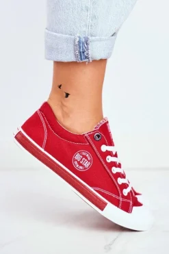 Trampki Damskie Big Star|Trampki Damskie Niskie></noscript>Big Star Shoes Damskie Trampki Big Star Czerwone FF274226