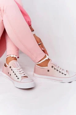 Damskie Trampki BIG STAR HH274127 Ombre Różowe Damskie Trampki Damskie Big Star|Trampki Damskie Niskie