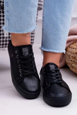 Sale Damskie Trampki Big Star Czarne BB274032 Damskie Trampki Damskie Big Star|Trampki Damskie Niskie