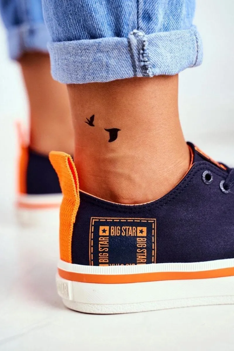 Online Damskie Trampki Big Star Granatowe FF274A070 Damskie Trampki Damskie Big Star|Trampki Damskie Niskie